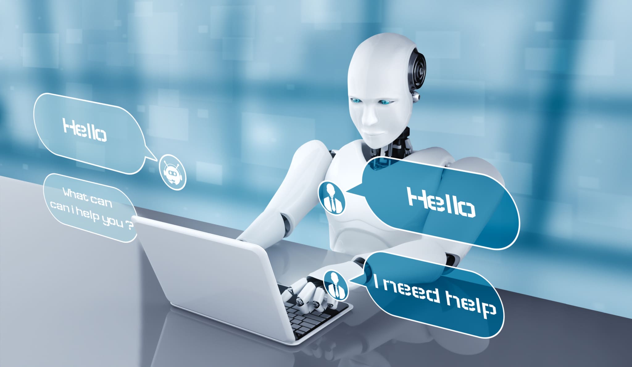ai-robot-using-computer-to-chat-with-customer-concept-of-chat-bot-scaled