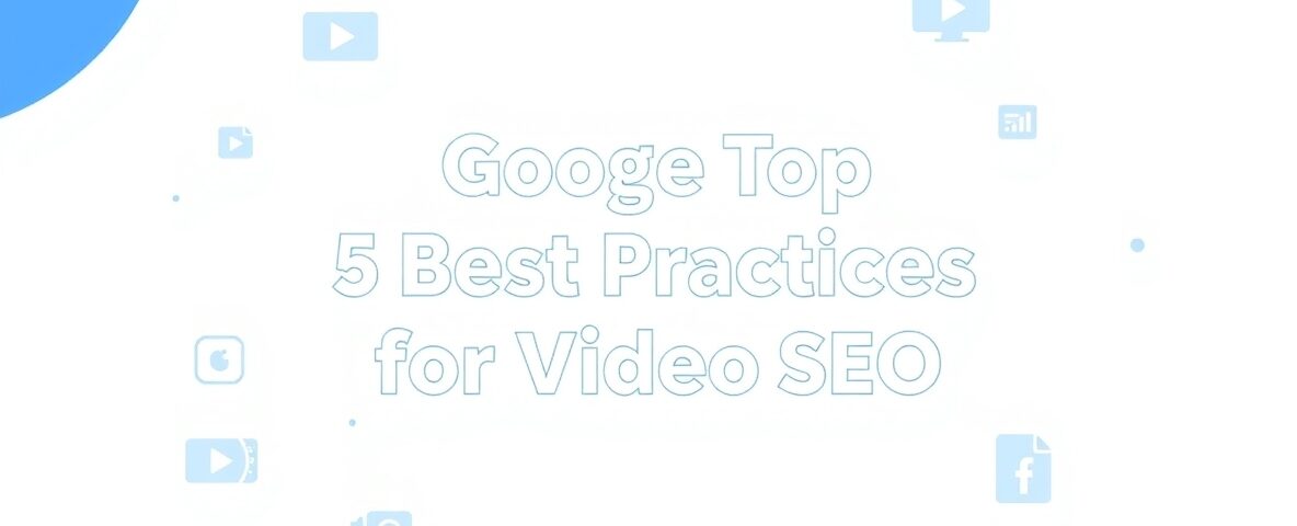 Google’s 5 Best Practices for Video SEO