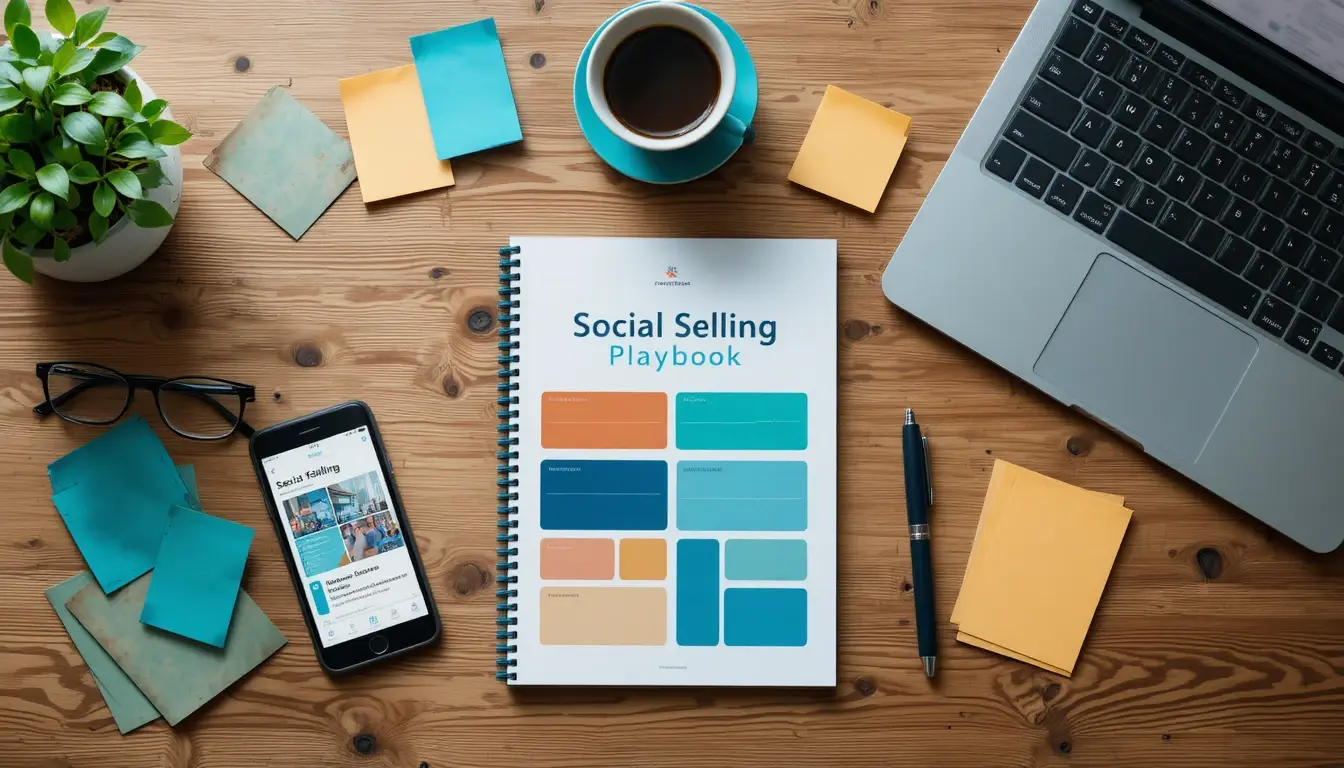 Social selling programme planning session with LinkedIn and CRM tools
