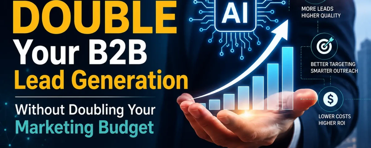 How AI Can Double Your B2B Lead Generation Without Doubling Your Marketing Budget How AI Can Double Your B2B Lead Generation Without Doubling Your Marketing Budget